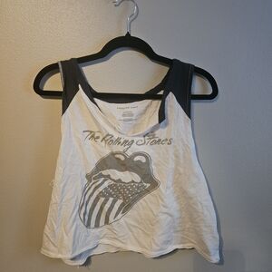 Women's Graphic Tank Top - White and Gray